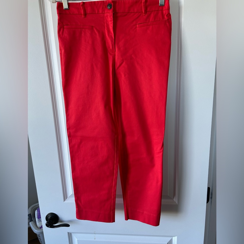 Ann Taylor Women's Red Ankle Pants
